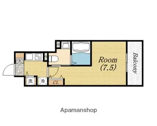 グランルージュ中之島南【12階】の間取り