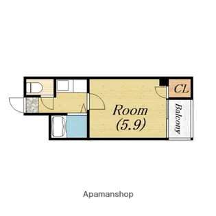 サウスゲート北堀江【2階】の間取り