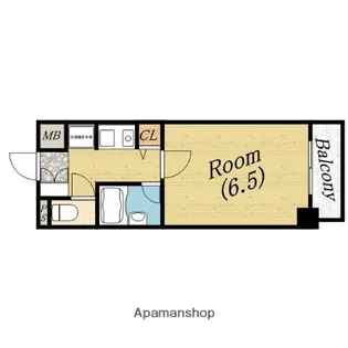 CITYLIFEクラウンハイム長堀通【3階】の間取り