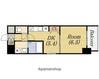 フロンティアタワー九条Ⅱ(旧CITY SPIRE九条Ⅱ)【5階】の間取り