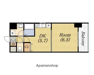 フロンティアタワー九条Ⅱ(旧CITY SPIRE九条Ⅱ)【9階】の間取り