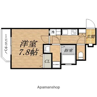 エイペックス大阪城西【9階】の間取り