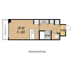 プレサンス東本町VOL.2【5階】の間取り
