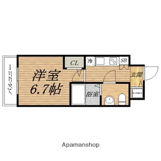 S−RESIDENCE北浜【13階】の間取り