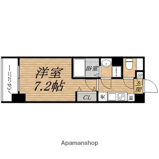 1Kの間取り画像