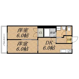 トウセン本町橋ビル【6階】の間取り