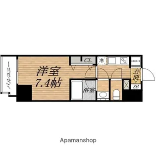 LEON CONFORT北浜【8階】の間取り