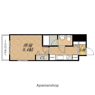 グランド上町【2階】の間取り