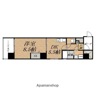 グランテージ感彩【7階】の間取り