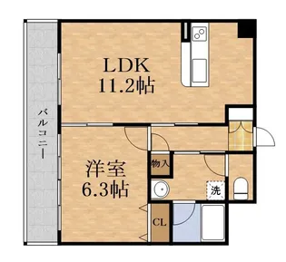 大阪府大阪市旭区新森7丁目【マンション】の間取り