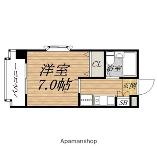 セレッソコート大阪城前【8階】の間取り