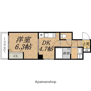HUGE1【4階】の間取り