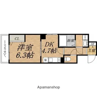HUGE1【2階】の間取り