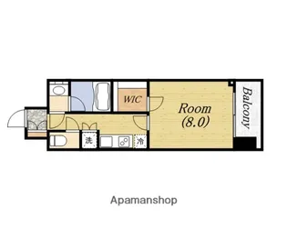 アンビエンテ四ツ橋【9階】の間取り