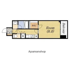 アンビエンテ四ツ橋【6階】の間取り