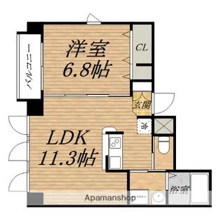 マルベリーモラダ【6階】の間取り