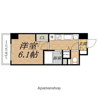 プレサンス堺筋本町フィリア【7階】の間取り