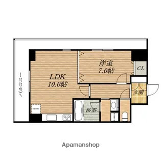 リーガル南船場【7階】の間取り