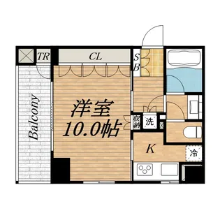 ヴァンデュール アッシュ南船場【6階】の間取り