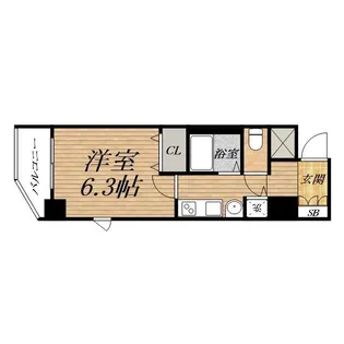 プレサンス心斎橋ザ・スタイル【12階】の間取り