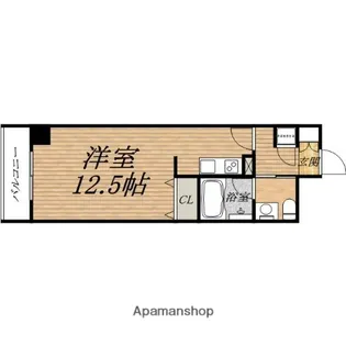 シティヒルズ安堂寺【5階】の間取り