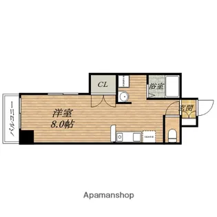 レジェンドール堺筋本町【10階】の間取り