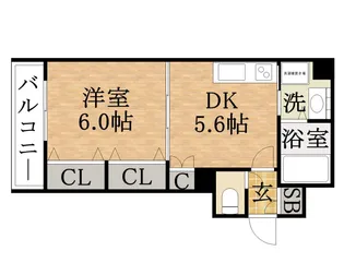 グレース中崎【4階】の間取り