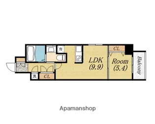 アーデン京町堀イースト【10階】の間取り