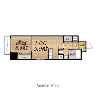 アーデン京町堀イースト【7階】の間取り