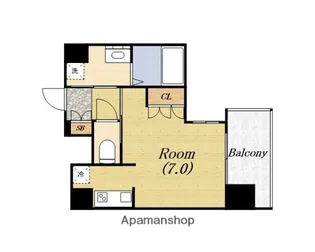 エイペックス南堀江【5階】の間取り