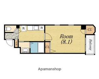 オーキッドコート西大橋【10階】の間取り