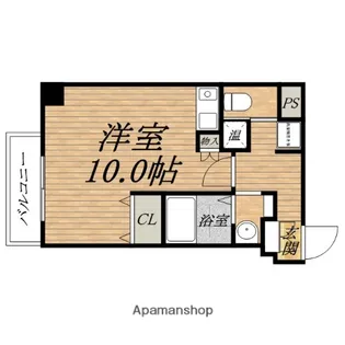 ダイドーメゾン大阪・中之島【11階】の間取り