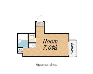 レジデンス堀江【4階】の間取り