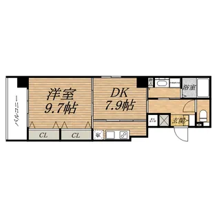 アルデール ヒル 内久宝寺【6階】の間取り
