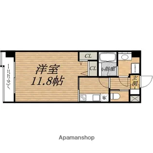 グランシス天満橋【3階】の間取り
