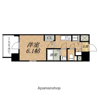 エスリード松屋町サウス【2階】の間取り