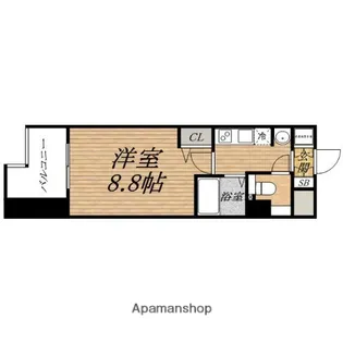 ディナスティ松屋町Ⅱ【2階】の間取り