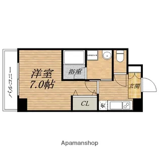 フォーチュン松屋町【8階】の間取り
