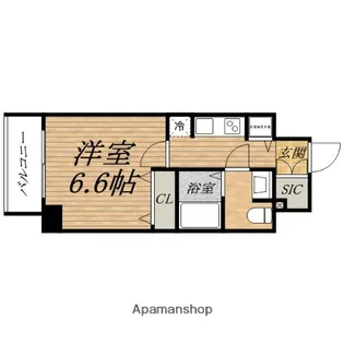エスライズ東本町【10階】の間取り