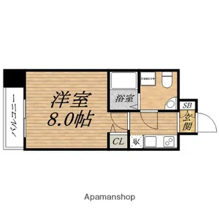 SERENITE北浜【10階】の間取り