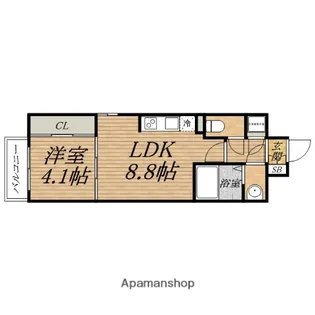 SERENITE本町エコート【10階】の間取り