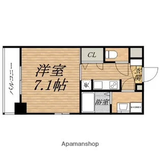 エスリード北浜EAST【10階】の間取り