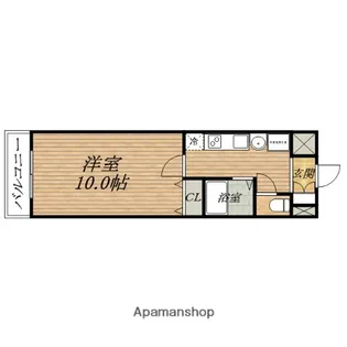 ロイヤルキャッスル【10階】の間取り