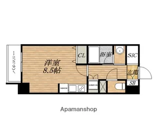 PARKCUBE北浜【12階】の間取り