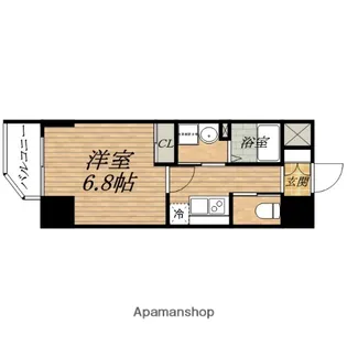 ジュネーゼグラン本町East【9階】の間取り
