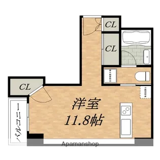 CRYSTALBRIGHT本町東【4階】の間取り