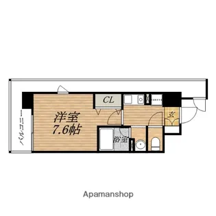 ジュネーゼグラン心斎橋東【2階】の間取り