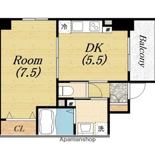 フロンティアタワー九条Ⅲ(旧CITY SPIRE九条Ⅲ)【8階】の間取り