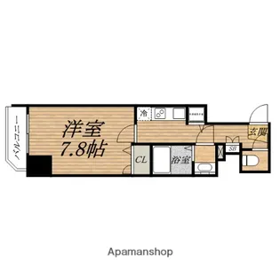 プレサンス上町台リベルテ【8階】の間取り