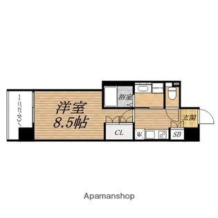 ビエラコート内久宝寺【8階】の間取り